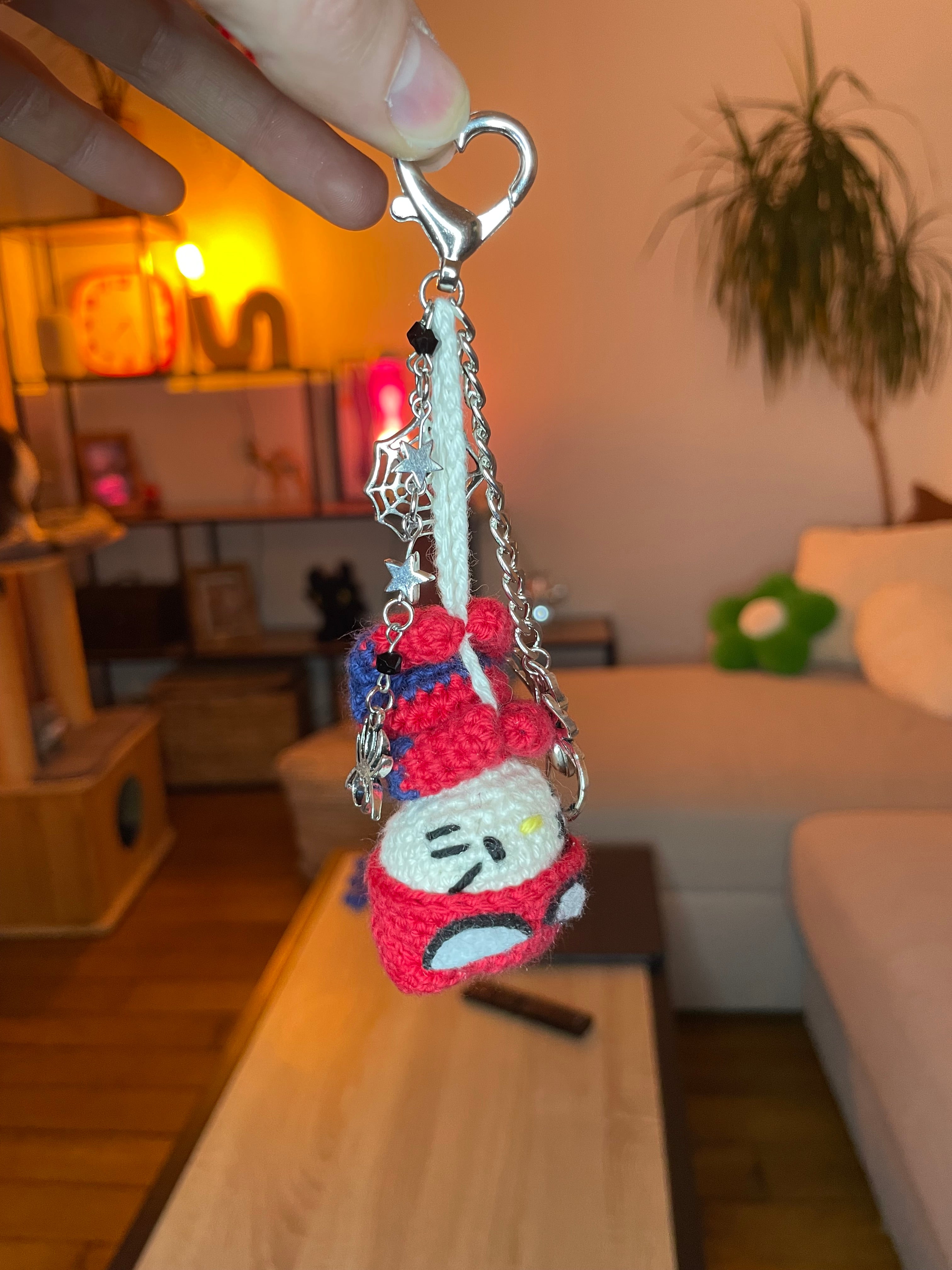 Porte-clé Hello Kitty x Spiderman