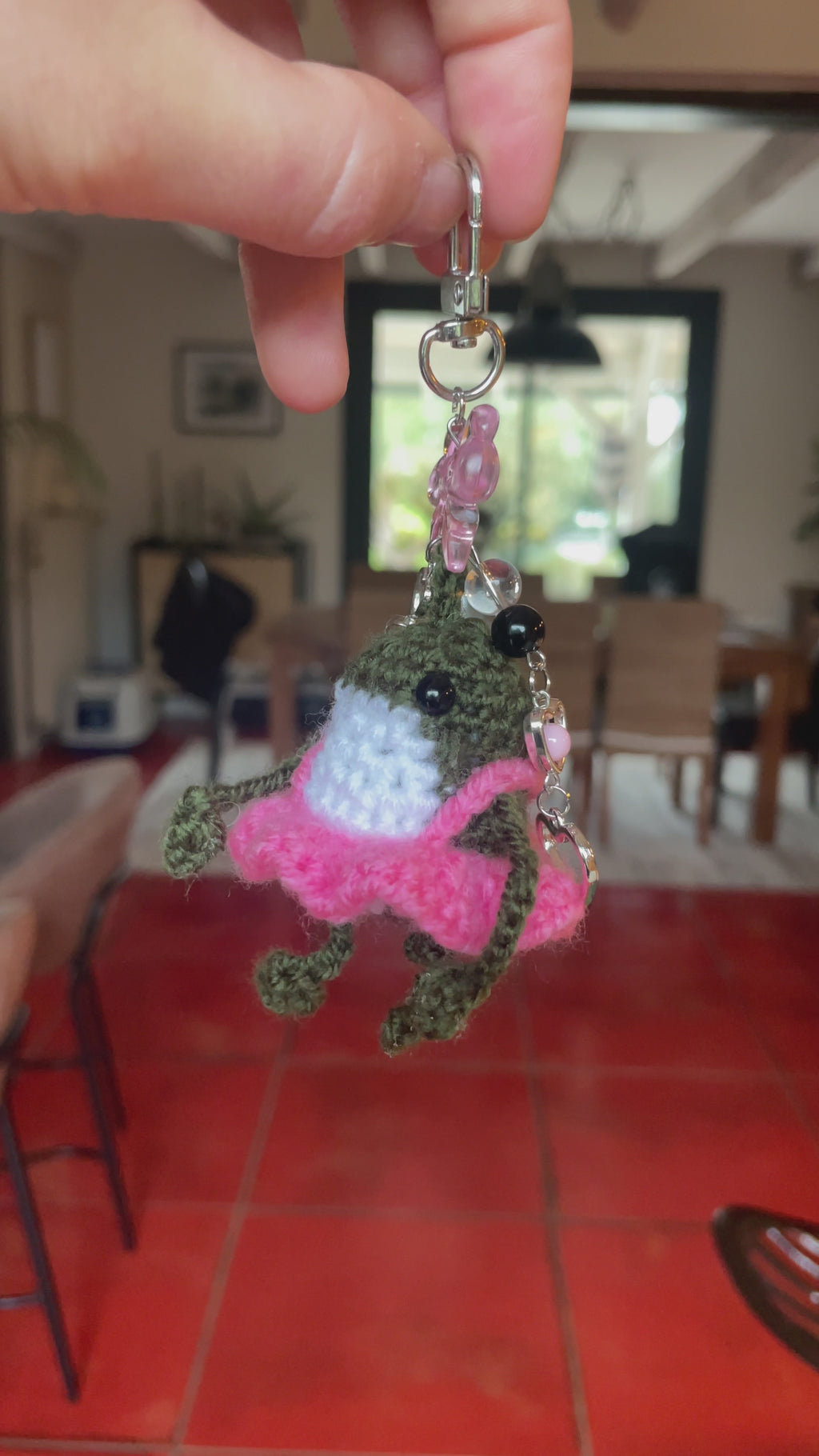 Porte-clé rainette coquette